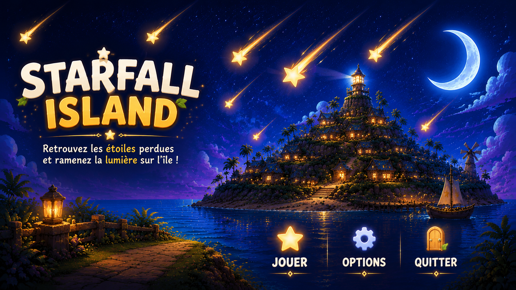 Univers lumineux de Starfall Island