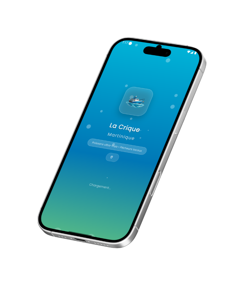 Application La Crique sur mobile